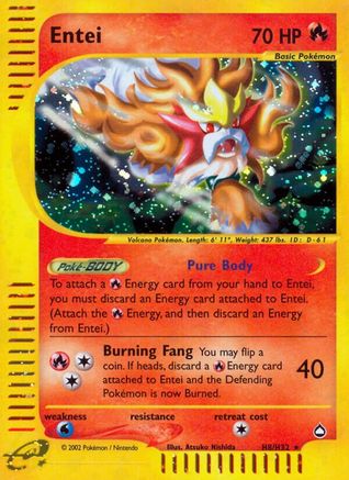 Entei (H8) (H8) [Aquapolis] Holofoil