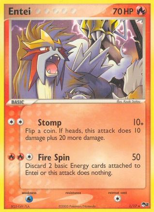 Entei (1) [POP Series 2] Holofoil