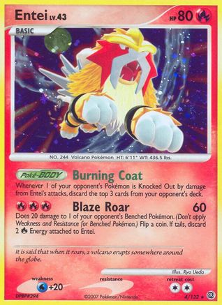 Entei (4) [Secret Wonders] Reverse Holofoil