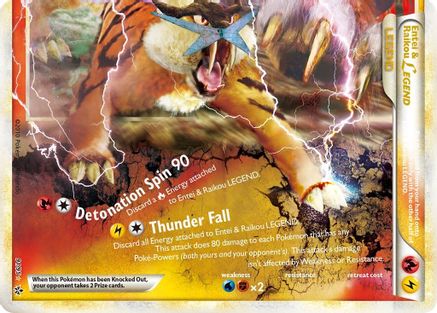 Entei & Raikou Legend (bottom) (91) [Unleashed] Holofoil