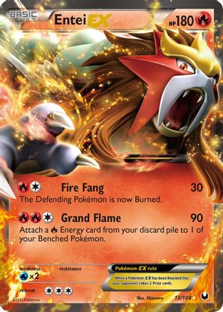 Entei EX (13) [Dark Explorers] Holofoil