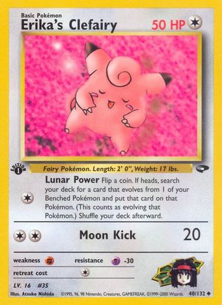 Erika's Clefairy (40) [Gym Challenge] 1st Edition
