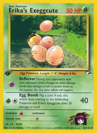 Erika's Exeggcute (43) (43) [Gym Heroes] Unlimited