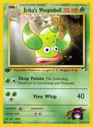 Erika's Weepinbell (49) (49) [Gym Heroes] 1st Edition