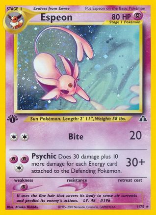Espeon (1) (1) [Neo Discovery] Unlimited Holofoil