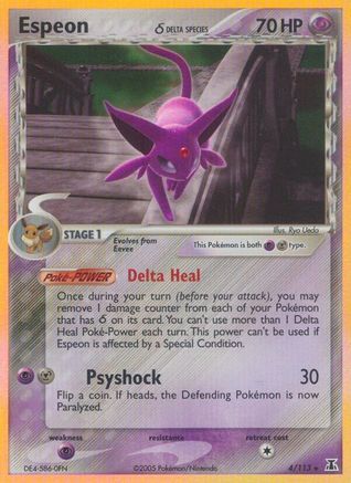 Espeon (Delta Species) (4) [Delta Species] Reverse Holofoil