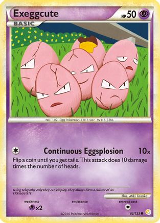 Exeggcute (63) [HeartGold SoulSilver] Reverse Holofoil