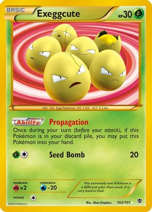 Exeggcute (102 Secret Rare) (102) [Plasma Blast] Holofoil