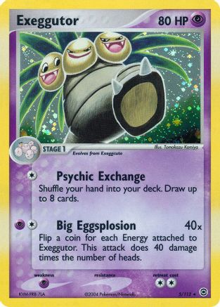 Exeggutor (5) [FireRed & LeafGreen] Reverse Holofoil