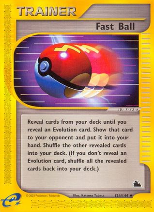 Fast Ball (124) [Skyridge] Reverse Holofoil