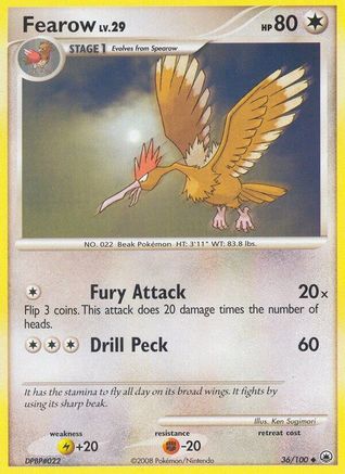 Fearow (36) [Majestic Dawn] Reverse Holofoil
