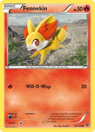 Fennekin (24) [XY Base Set]