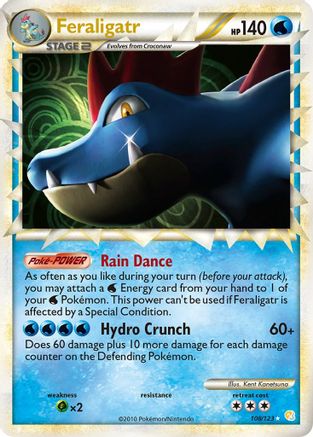 Feraligatr (Prime) (108) [HeartGold SoulSilver] Holofoil