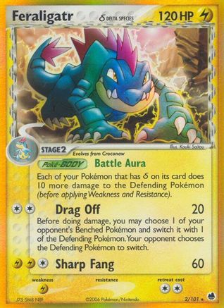 Feraligatr (Delta Species) (2) [Dragon Frontiers] Holofoil