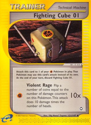 Fighting Cube 01 (121) [Aquapolis] Reverse Holofoil