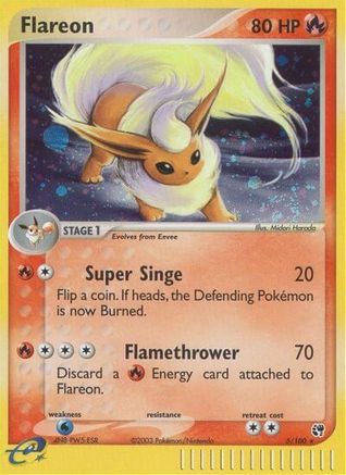Flareon (5) [Sandstorm] Holofoil