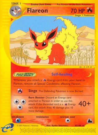 Flareon (8) (8) [Skyridge] Reverse Holofoil
