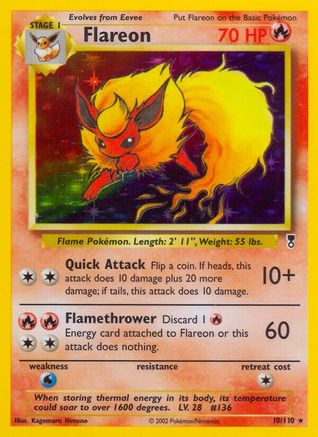 Flareon (10) [Legendary Collection] Holofoil