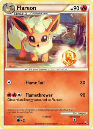 Flareon (26) [Undaunted] Reverse Holofoil