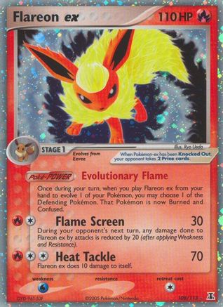 Flareon ex (108) [Delta Species] Holofoil