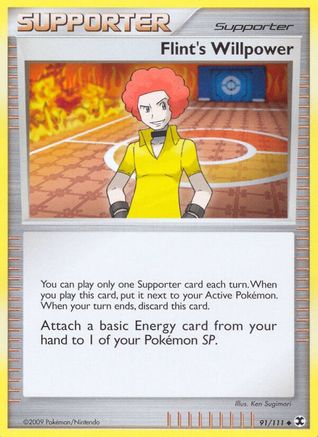 Flint's Willpower (91) [Rising Rivals] Reverse Holofoil