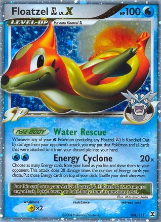 Floatzel GL Lv.X (104) [Rising Rivals] Holofoil
