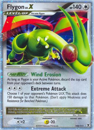Flygon Lv.X (105) [Rising Rivals] Holofoil