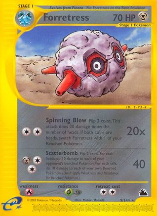 Forretress (9) (9) [Skyridge] Reverse Holofoil