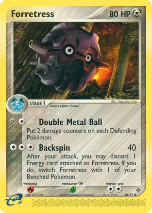 Forretress (28) [Dragon] Reverse Holofoil