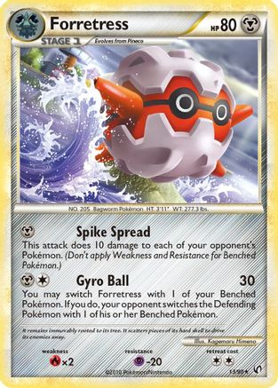 Forretress (13) (13) [Undaunted] Reverse Holofoil