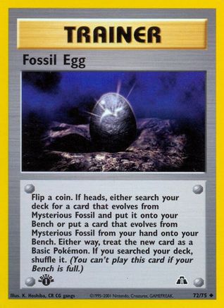 Fossil Egg (72) [Neo Discovery] Unlimited