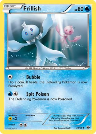 Frillish (34) [Next Destinies] Reverse Holofoil