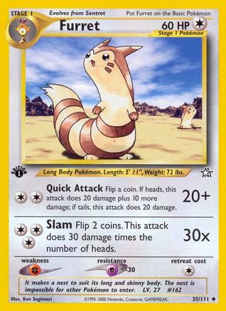 Furret (35) [Neo Genesis] 1st Edition