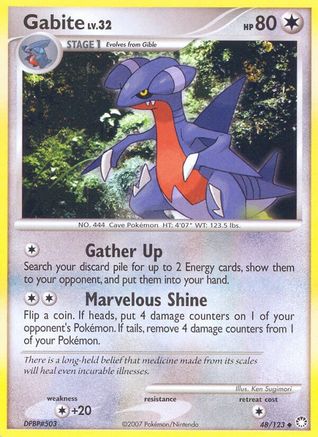 Gabite (48) [Mysterious Treasures] Reverse Holofoil