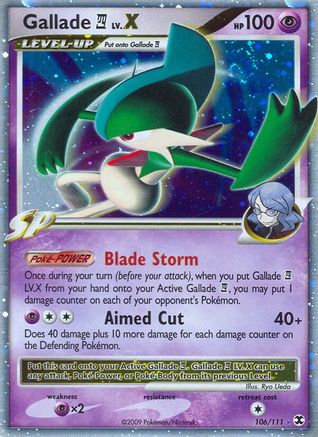 Gallade E4 Lv.X (106) [Rising Rivals] Holofoil