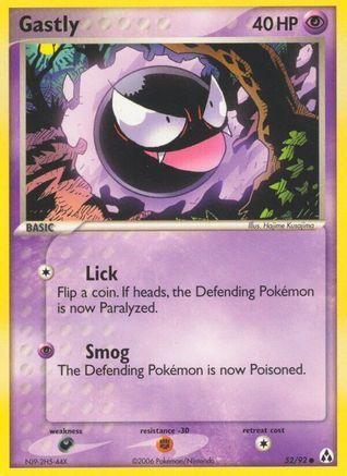 Gastly (52) [Legend Maker] Reverse Holofoil