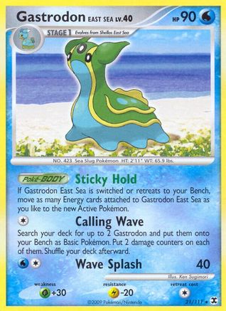 Gastrodon East Sea (21) [Rising Rivals] Reverse Holofoil