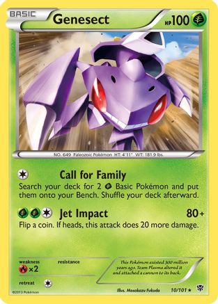 Genesect (10) [Plasma Blast] Reverse Holofoil
