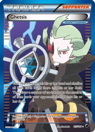 Ghetsis (Team Plasma) (Full Art) (115) [Plasma Freeze] Holofoil