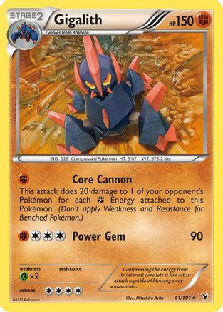 Gigalith (61) [Noble Victories] Reverse Holofoil