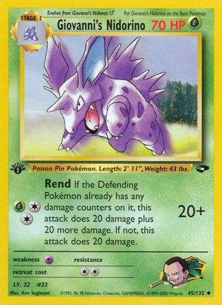 Giovanni's Nidorino (45) [Gym Challenge] Unlimited