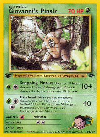 Giovanni's Pinsir (24) [Gym Challenge] Unlimited
