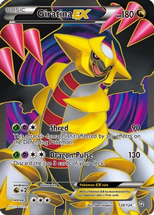Giratina EX (124 Full Art) (124) [Dragons Exalted] Holofoil