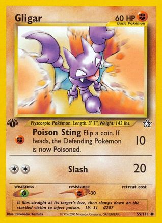Gligar (59) [Neo Genesis] 1st Edition