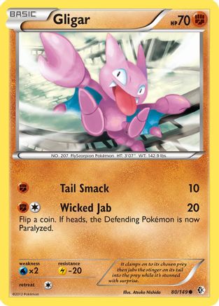 Gligar (80) [Boundaries Crossed] Reverse Holofoil