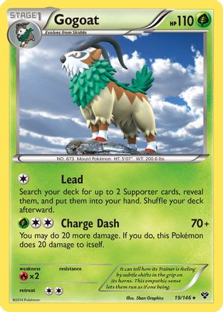 Gogoat (19) [XY Base Set] Reverse Holofoil