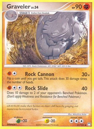 Graveler (51) [Mysterious Treasures] Reverse Holofoil
