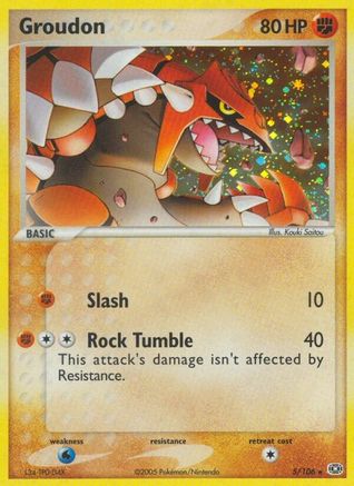 Groudon - 005/106 (5) [Emerald] Reverse Holofoil