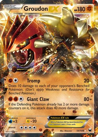 Groudon EX (54) [Dark Explorers] Holofoil