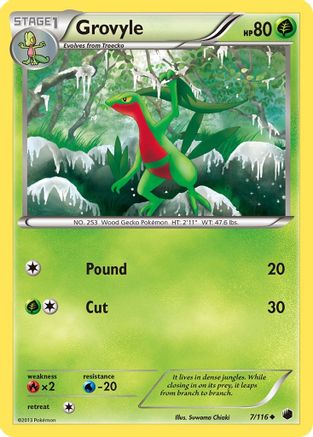 Grovyle (7) [Plasma Freeze] Reverse Holofoil